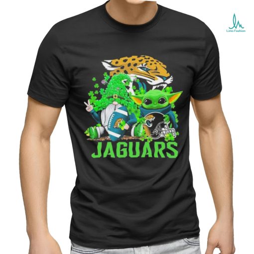 Design jacksonville Jaguars Baby Yoda Happy St.Patrick’s Day Shamrock T Shirt