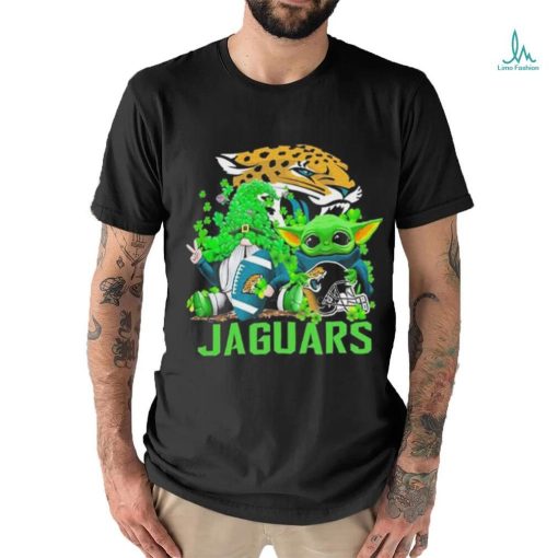 Design jacksonville Jaguars Baby Yoda Happy St.Patrick’s Day Shamrock T Shirt
