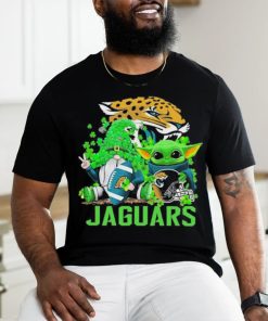 Design jacksonville Jaguars Baby Yoda Happy St.Patrick’s Day Shamrock T Shirt