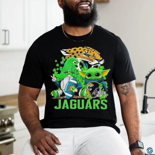 Design jacksonville Jaguars Baby Yoda Happy St.Patrick’s Day Shamrock T Shirt