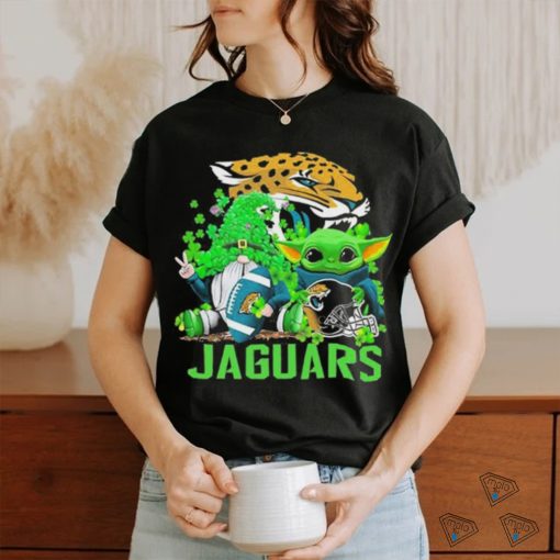 Design jacksonville Jaguars Baby Yoda Happy St.Patrick’s Day Shamrock T Shirt