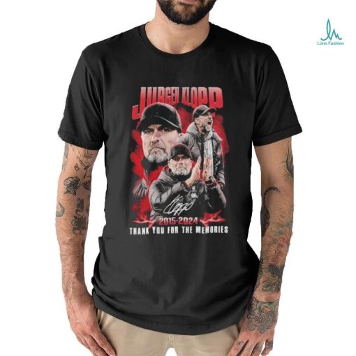 Design jurgen Klopp 2015 – 2024 Liverpool Thank You For The Memories T Shirt