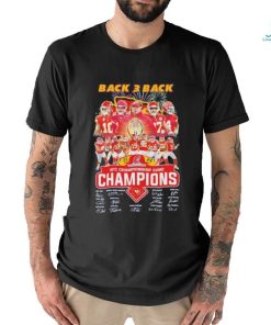 Design kansas city chiefs back 3 back team afc championship game champions signature shirt