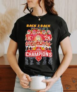 Design kansas city chiefs back 3 back team afc championship game champions signature shirt