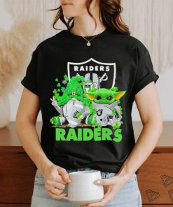 Design las Vegas Raiders Baby Yoda Happy St.Patrick’s Day Shamrock T Shirt