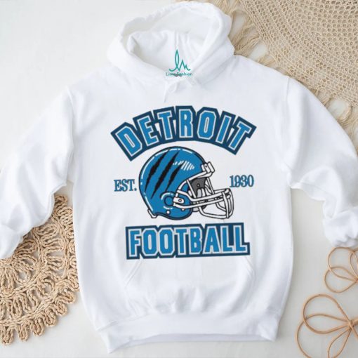 Detroit Football Helmet Claw Lions Est 1930 shirt