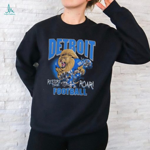 Detroit Football Restore The Roar 2024 T Shirt