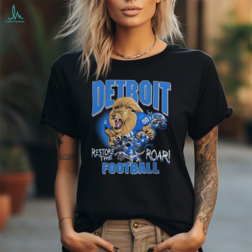 Detroit Football Restore The Roar 2024 T Shirt