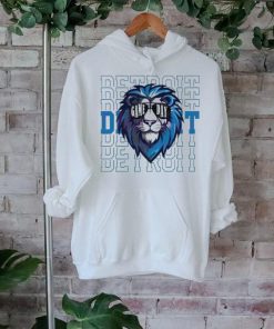 Detroit Gameday Tailgate Football Head Lion wear glasses shirt