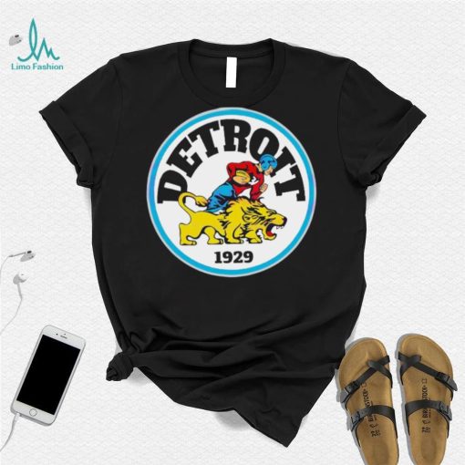 Detroit Lions 1929 Player and lion Logo Shirt