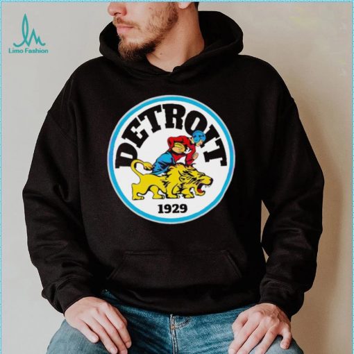Detroit Lions 1929 Player and lion Logo Shirt