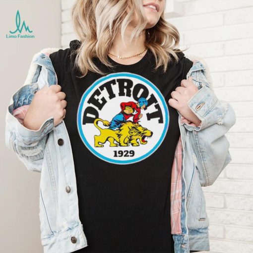 Detroit Lions 1929 Player and lion Logo Shirt