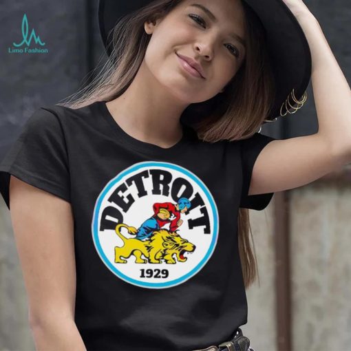 Detroit Lions 1929 Player and lion Logo Shirt