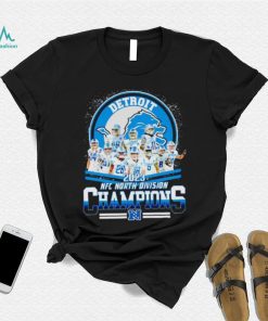 Detroit Lions 2023 NFC North Division Champions player signatures shirt
