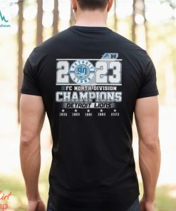 Detroit Lions 2023 North Division Champions 90 seasons sports shirt
