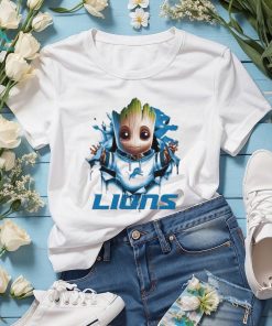 Detroit Lions Baby Groot Blood Inside Me Shirt