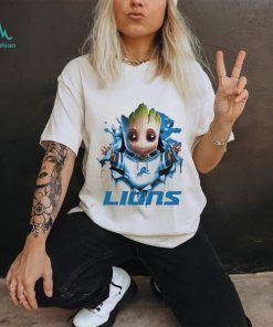 Detroit Lions Baby Groot Blood Inside Me Shirt