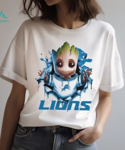 Detroit Lions Baby Groot Blood Inside Me Shirt