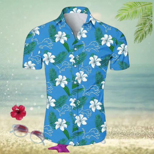 Detroit Lions Beach Shirt Hawaiian Shirt Short Sleeve For Summer NFL