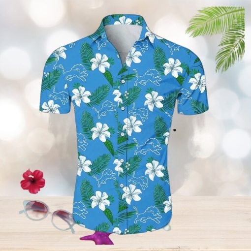 Detroit Lions Beach Shirt Hawaiian Shirt Short Sleeve For Summer NFL