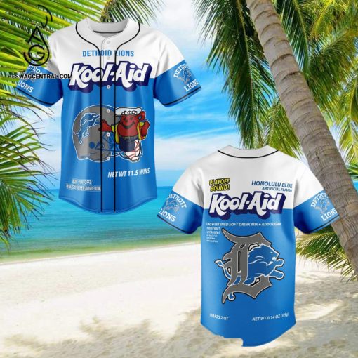Detroit Lions Classic All Over Print Baseball Jersey