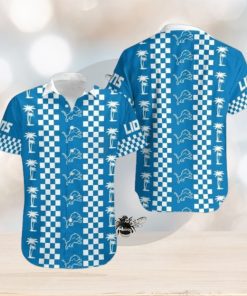 Detroit Lions Coconut Trees Gifts For Football Fans Nfl Hawaiian Shirt