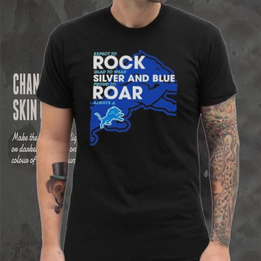 Detroit Lions Expect to rock clad to wear silver and blue shirt