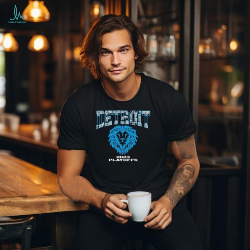 Detroit Lions Football Player Name 2023 Playoffs Logo Shirt