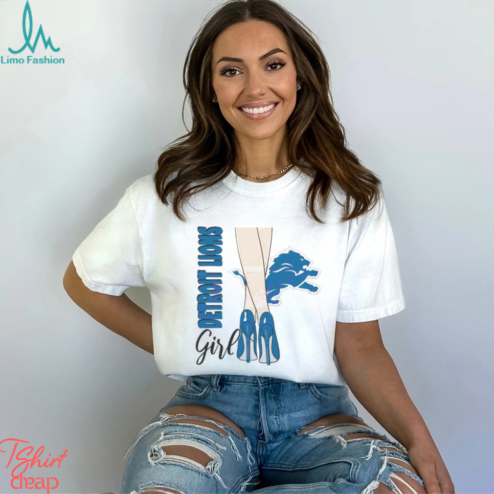 Detroit Lions Girl Logo High Heels 2024 Shirt Detroit Lions Girl Logo High Heels 2024 Shirt