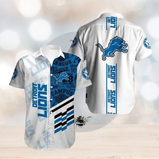 Detroit Lions Hawaiian Short Sleeves Hawaiian Shirt