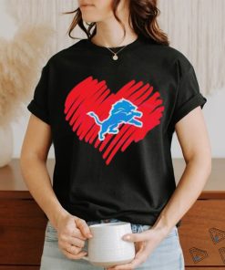 Detroit Lions Heart Football Lover Shirt