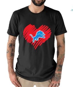Detroit Lions Heart Football Lover Shirt