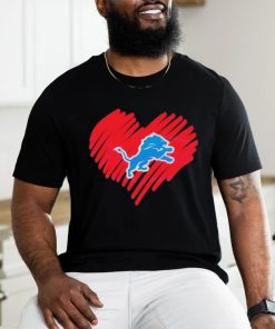 Detroit Lions Heart Football Lover Shirt