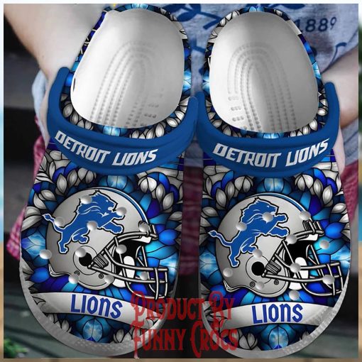 Detroit Lions Helmet Crocs