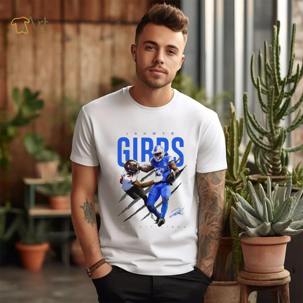 Detroit Lions Jahmyr Gibbs vs Antoine Winfield Jr shirt Detroit Lions Jahmyr Gibbs vs Antoine Winfield Jr shirt