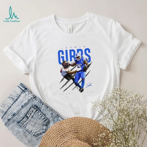 Detroit Lions Jahmyr Gibbs vs Antoine Winfield Jr shirt