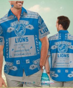 Detroit Lions King Of Football Americas Team Hawaiian Shirt