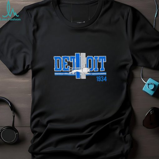 Detroit Lions Men’s Historical LS T Shirt by Vintage Detroit Collection