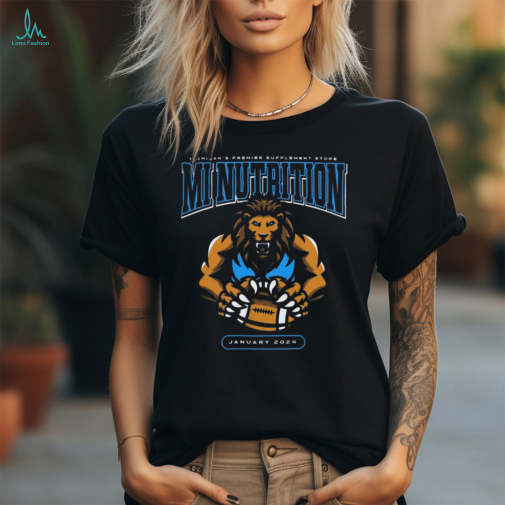 Detroit Lions Mi Nutrition January 2024 t shirt Detroit Lions Mi Nutrition January 2024 t shirt