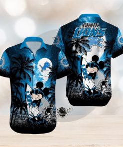 Detroit Lions Mickey Mouse Hawaiian Shirt