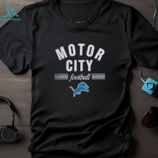Detroit Lions Motor City Football Logo Blue TShirt