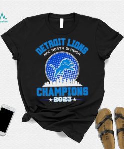 Detroit Lions NFC North Division Champions 2023 skyline city shirt