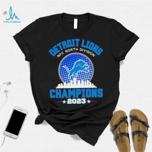Detroit Lions NFC North Division Champions 2023 skyline city shirt