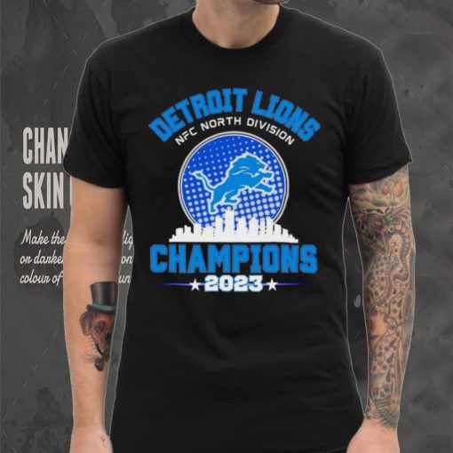 Detroit Lions NFC North Division Champions 2023 skyline city shirt