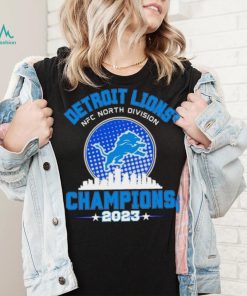 Detroit Lions NFC North Division Champions 2023 skyline city shirt