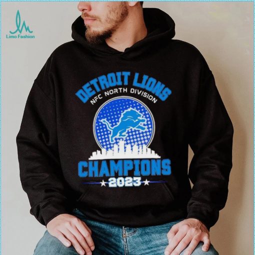 Detroit Lions NFC North Division Champions 2023 skyline city shirt