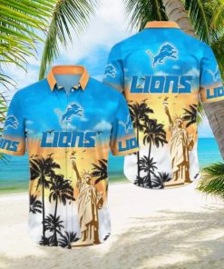 Detroit Lions NFL Flower Hawaii Shirt Style Gift For Men Women