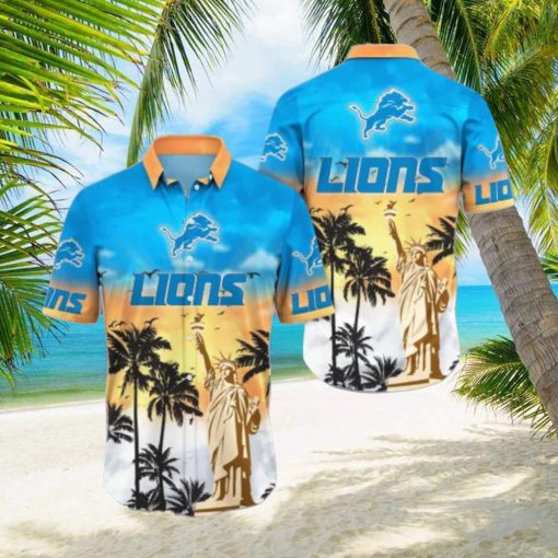 Detroit Lions NFL Flower Hawaii Shirt Style Gift For Men Women