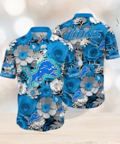Detroit Lions NFL Flower Hawaii Shirt Summer Football Shirts Style Gift For Men Women