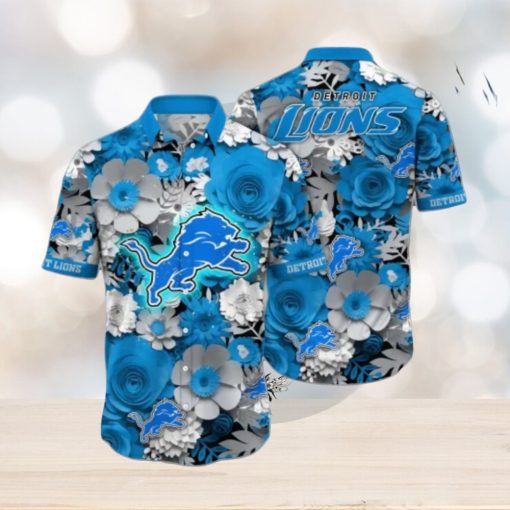 Detroit Lions NFL Flower Hawaii Shirt Summer Football Shirts Style Gift For Men Women